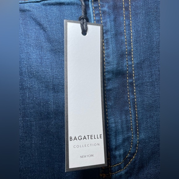 Bagatelle Collection Woman’s Denim Midi Slit Skirt Size 8 NEW Midnight Dark Wash - Picture 2 of 8